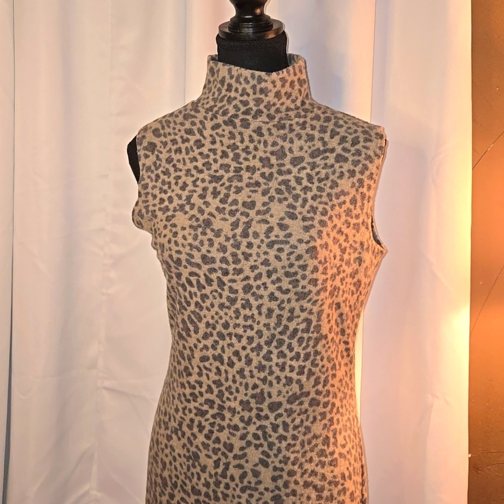 Animal Print turtleneck dress